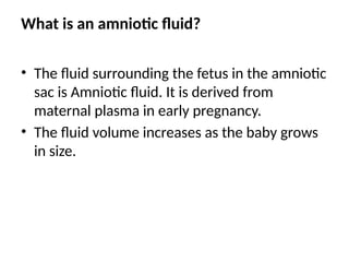 Comprehensive Overview of Amniotic Fluid and Amniocentesis Procedures ...