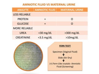 Amniotic fluid,hcg, sputum, bal & sweat | PPTX