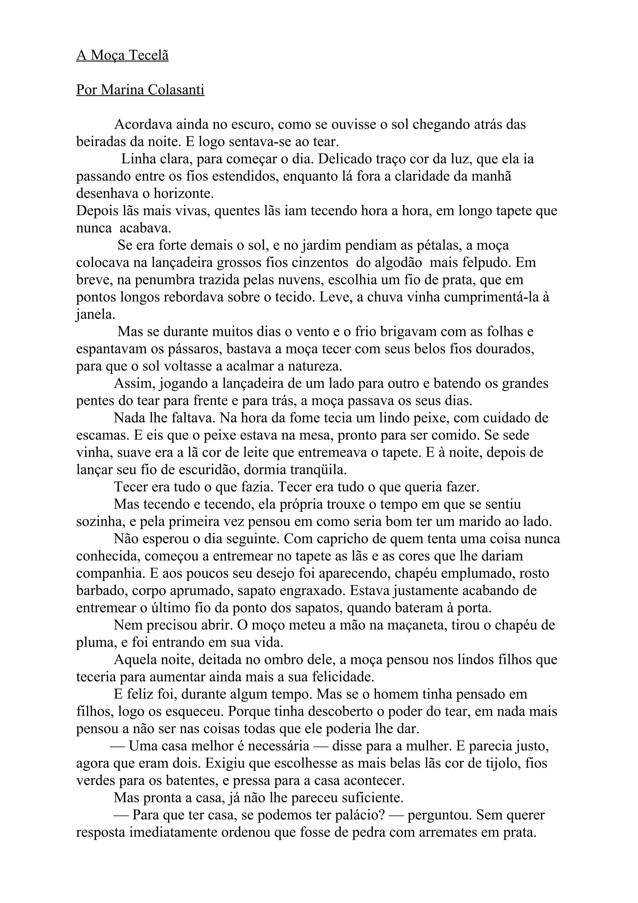 A Moça Tecelã Exercícios Com Respostas - FDPLEARN
