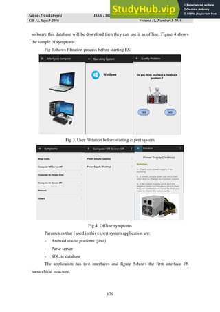 A Mobile Expert System Application for Solving Personal Computer ...