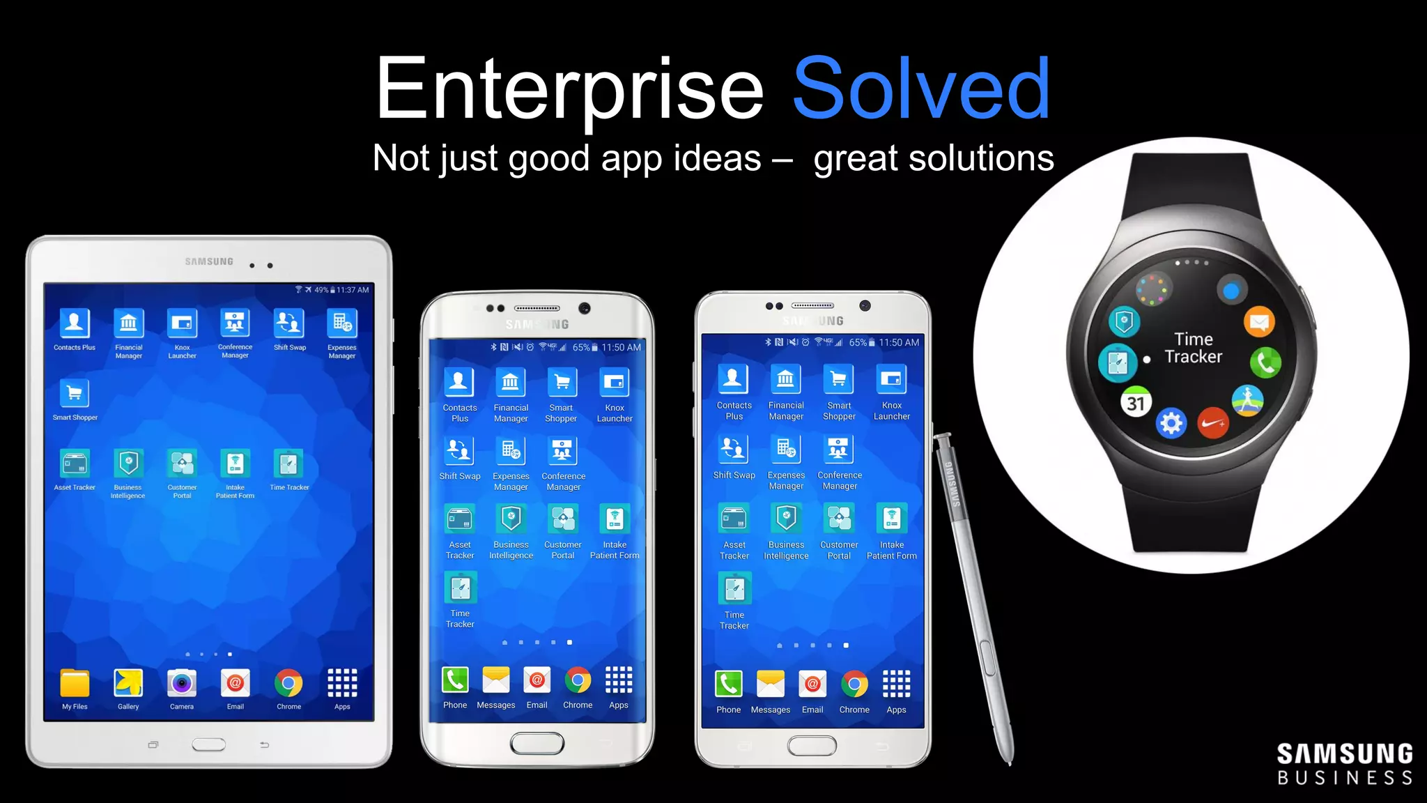 Not just good app ideas – great solutions
Enterprise Solved
 