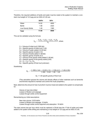 Amoco Drilling Fluid Manual | PDF