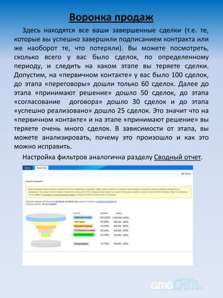 Руководство пользователя по amoCRM | PPTX