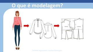 O que é modelagem?
Docente responsável: Carolina Domingues
 