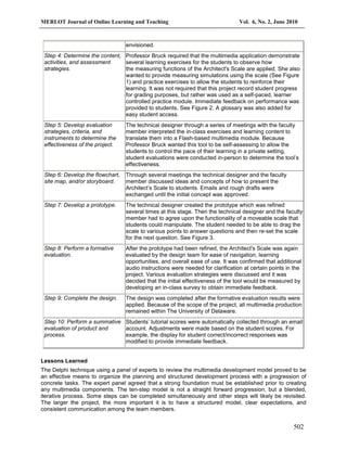 A model for developing multimedia learning projects | PDF