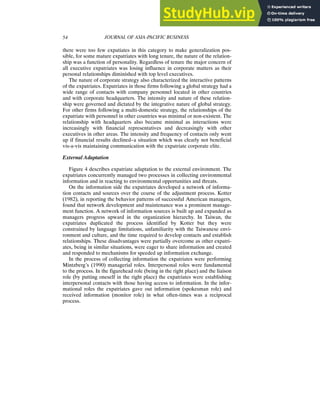 Expatriates Process A Model Of Expatriate On-The-Job Adaptation To Overseas Assignments A ...
