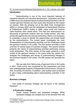 A Model To Develop Small And Medium Enterprise Sector In Sri Lanka ...