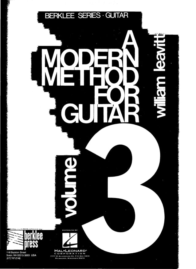 A modern method for guitar(berklee william leavitt) 3 PDF