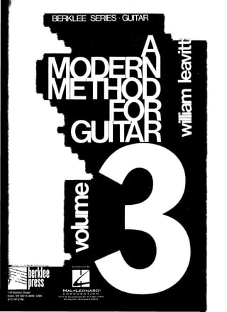 A modern method for guitar(berklee    william leavitt) 3