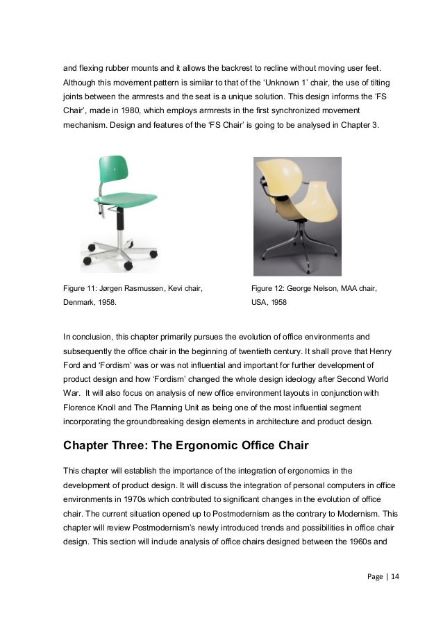 A modern office chair dissertation