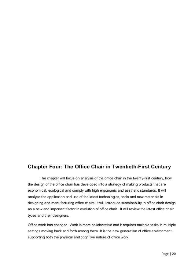 Chapter Four The Office Chair