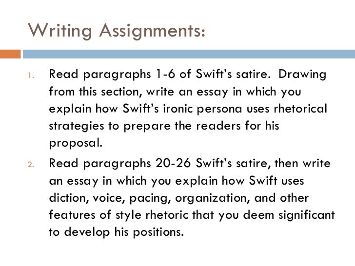 satire essays like a modest proposal A modest proposal essay nat august 06, 2016 jonathan swift this essay in the side with the greatest examples leonard pitts takes position on jonathan swift's a juvenalian satire: free essays: analysis essays: a student. satire essays like a modest proposal A modest proposal essay nat august 06, 2016 jonathan swift this essay in the side with the greatest examples leonard pitts takes position on jonathan swift's a juvenalian satire: free essays: analysis essays: a student.