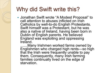 Modest Writing A modest proposal | PPTX