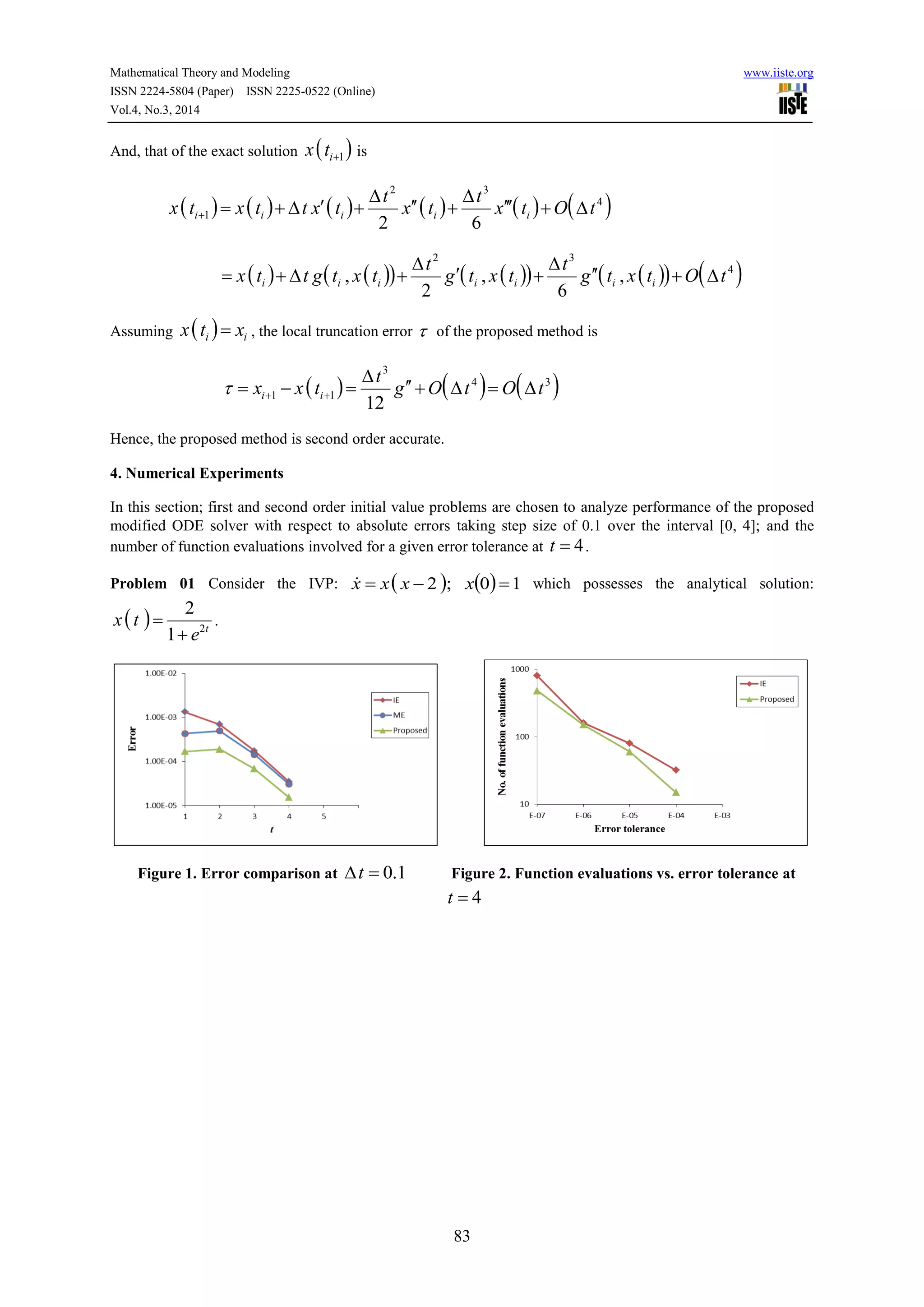 A modified ode solver for autonomous initial value problems pdf