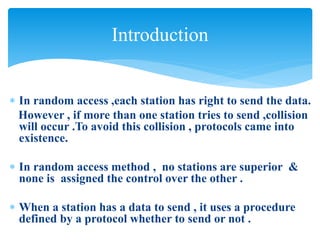 RANDOM ACCESS PROTOCOL IN COMMUNICATION | PPT