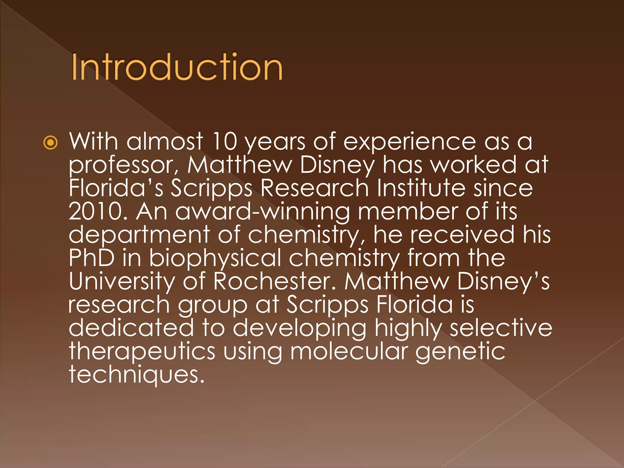 A Molecular Advancement for Muscular Dystrophy | PPT