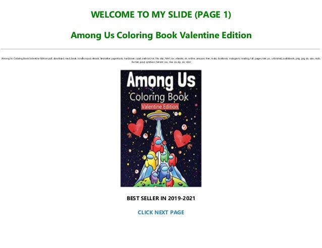 Download Download Pdf Among Us Coloring Book Valentine Edition Full Acces