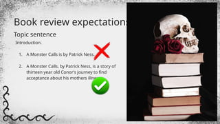 A Monster Calls - Book Review Slideshow .pptx