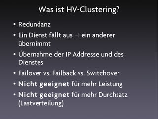 MySQL Hochverfügbarkeitslösungen