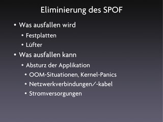 MySQL Hochverfügbarkeitslösungen