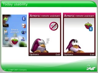 Today usability




 12    © INdT 2007 | Company
Confidential
 