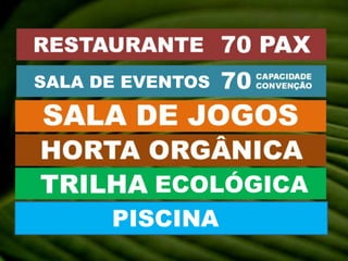 SALA DE EVENTOS	ECOLÓGICAPISCINA