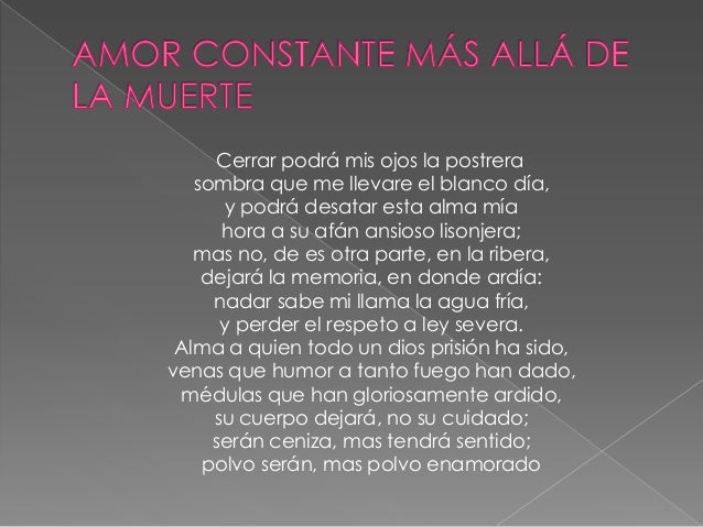 Amor constante más allá de la muerte