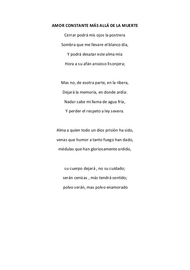 Desmayarse Atreverse Estar Furioso Analisis Amor constante más allá de la muerte