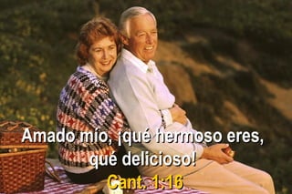 Amado mío, ¡qué hermoso eres,Amado mío, ¡qué hermoso eres,
qué delicioso!qué delicioso!
Cant. 1:16Cant. 1:16
 