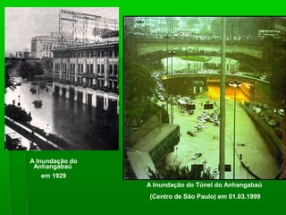 A Inundação do Túnel do Anhangabaú
(Centro de São Paulo) em 01.03.1999
A Inundação do
Anhangabaú
em 1929
 