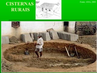CISTERNAS
RURAIS
Fonte: ANA, 2003
Fonte: ANA, 2003
 