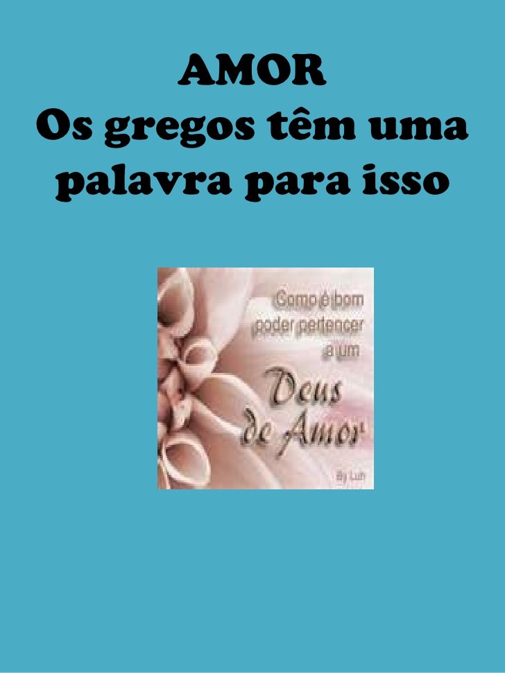 Amor em grego Amor em grego