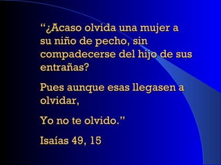 Amor Incondicional De Dios | PPT
