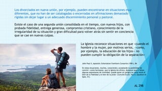 AMORIS LAETITIA esp. capítulo 8 extractos