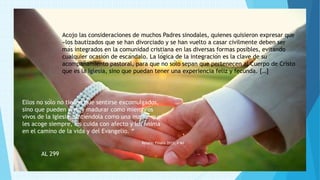 AMORIS LAETITIA esp. capítulo 8 extractos