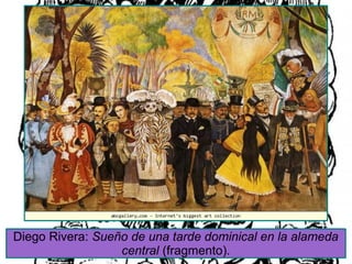 Diego Rivera: Sueño de una tarde dominical en la alameda
central (fragmento).