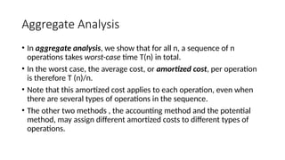amortised analysis amortised analysis amortised analysis | PPTX
