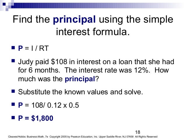 amortization simple interest amortized loan formula