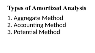 Amortized Analysis In the EEIM Hello Hiii | PPTX