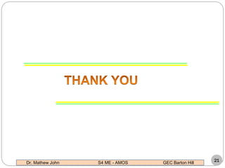 21
Dr. Mathew John S4 ME - AMOS GEC Barton Hill
 