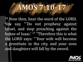 AMOS 3 - CHALLENGE - PTR. ALVIN GUTIERREZ - 10AM MORNING SERVICE