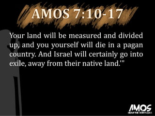 AMOS 3 - CHALLENGE - PTR. ALVIN GUTIERREZ - 10AM MORNING SERVICE