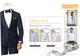 A R C U SA m o s
S H O U L D E R
J u s t N i c e T o o S h o r t T o o L o n g
C r e a s e s
C r e a s e l e s s
C r e a s e sC r e a s e l e s s
 