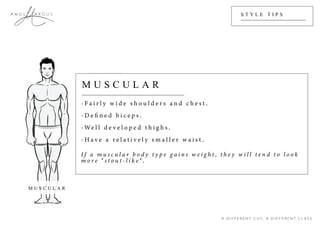 TAM U S C U L A R R O U N D
A R C U SA m o s S T Y L E T I P S
M U S C U L A R
" ”
 