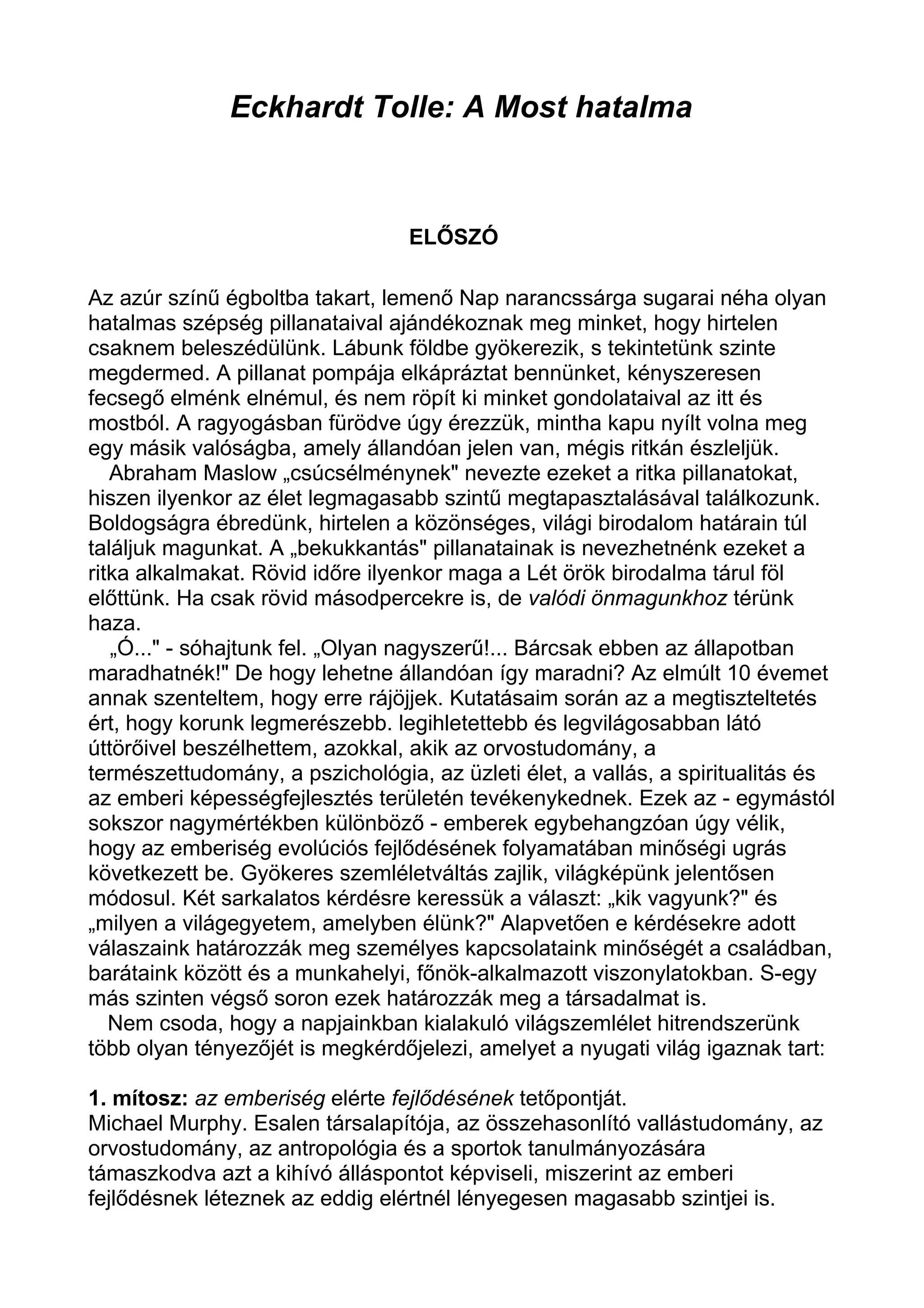 A most hatalma | PDF