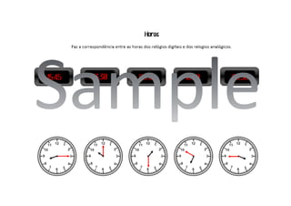 Matemática para a vida, alunos CEI - Amostra