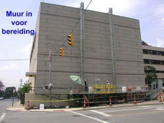 Muur in voor bereiding. 