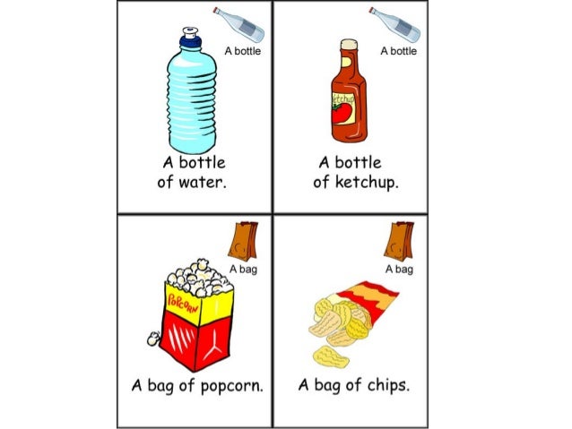 amounts and containers