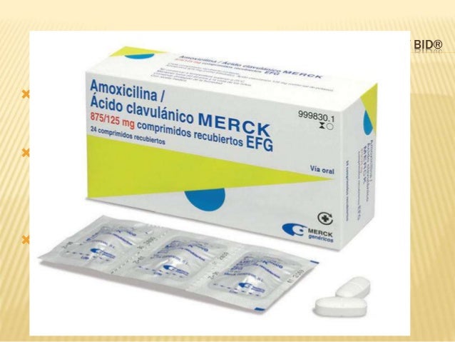Amoxicilina con ácido clavulónico Amoxicilina con ácido clavulónico