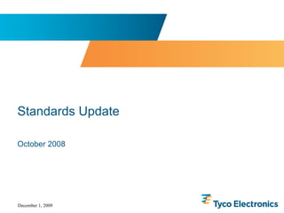 Standards Update October 2008 